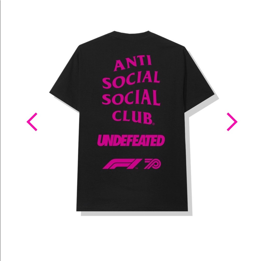 Mens 2XL ASSC x Undefeated  x F1 t shirt.